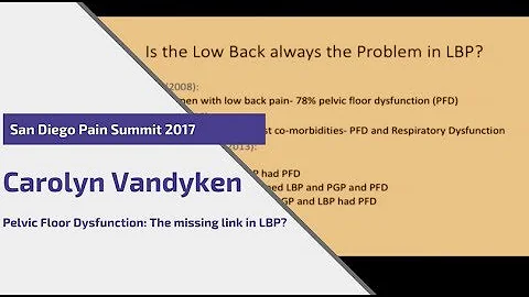 Pelvic Floor Dysfunction: The missing Link in Low ...