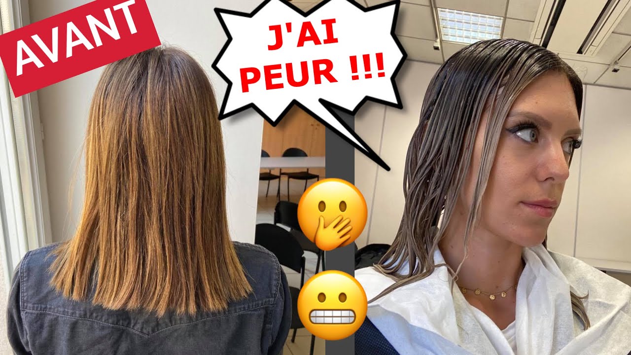 De Châtain à BLOND POLAIRE 😱 décoloration cheveux [VLOG]
