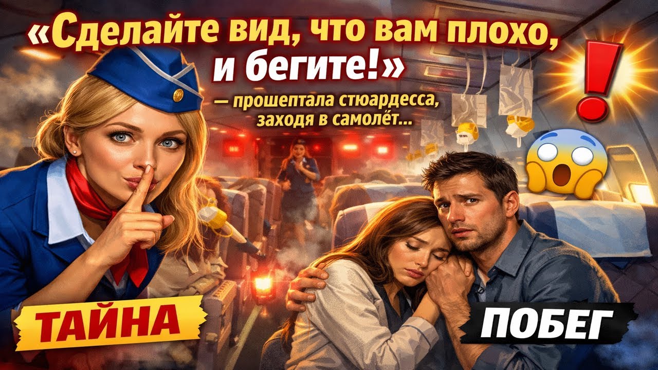 «СДЕЛАЙТЕ ВИД, ЧТО ВАМ ПЛОХО, И БЕГИТЕ!» — ПРОШЕПТАЛА СТЮАРДЕССА, ЗАХОДЯ В САМОЛЁТ…