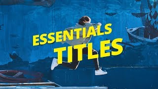 Essentials Title Scenes Video Template (Editable)