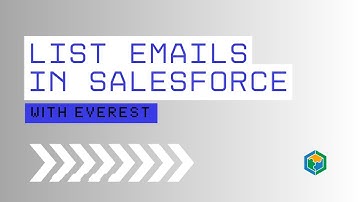 List Emails in Salesforce
