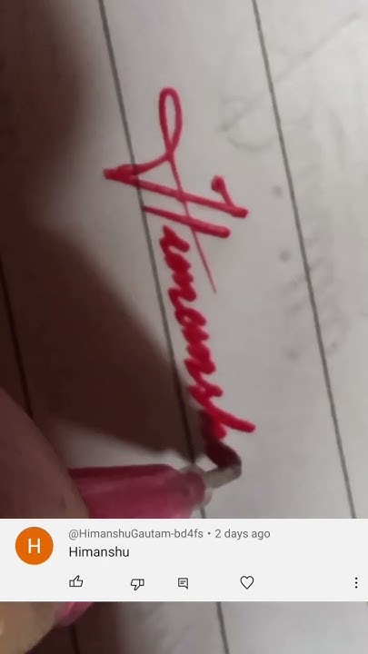 Himanshu Name Stylish Signature signature shorts YouTube himanshu-name-stylish-signature-signature-shorts-youtube