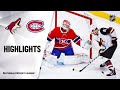 NHL Highlights | Coyotes @ Canadiens 2/10/20