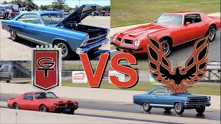 1966 Ford Fairlane GTA vs 1974 Firebird 455 - PURE STOCK DRAG RACE screenshot 4
