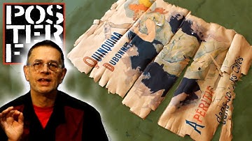 Linen Backing & Restoration of a JULES CHERET Poster from the 1890s