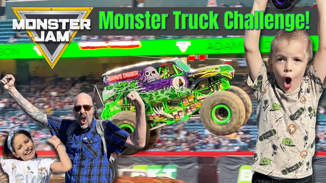 Ultimate Monster Jam 2025 Challenge! Meet drivers, front row, pit pass, drive a monster truck!