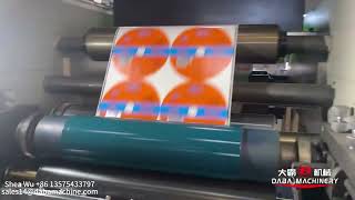Grinding wheel label printing in stack flexo printing machine with high temperature resistant ink