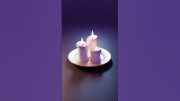 🕯️ Realistic Candle Lighting Animation | Blender 3D | STBVisions