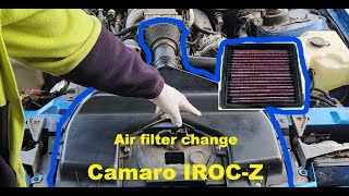 Chevrolet Camaro IROC-Z air filter change