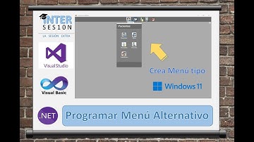 Visual Basic .NET #2 Menú Tipo Windows 11, Sub Menús.