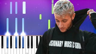 Video thumbnail of "Jeremy Zucker - hell or flying (Piano Tutorial)"