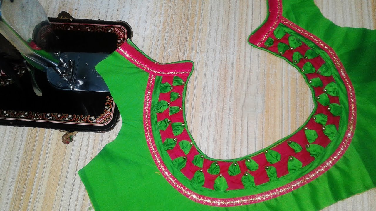 Cutting new blouse design work patch polyester debenhams Patch work design blouse cutting new box