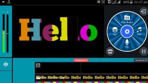 Haw create multi colours text effect in kinemaster