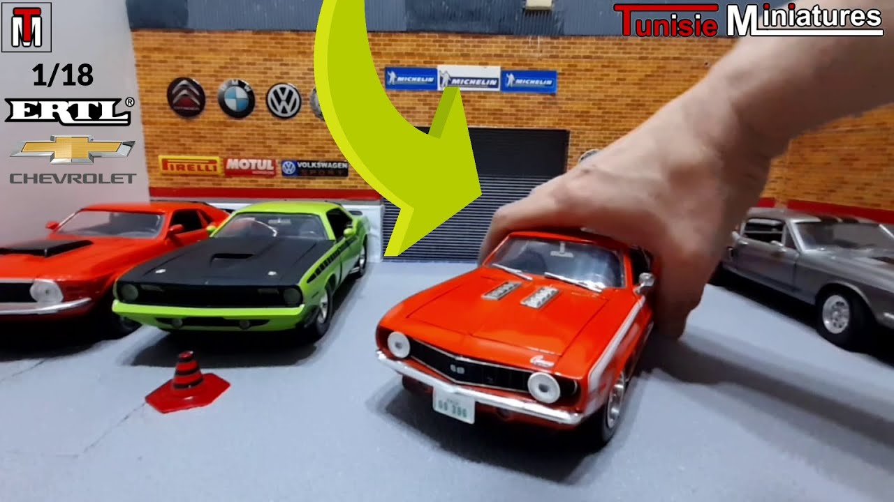 1/18 Scale Muscle Cars - 1969 Chevrolet Camaro SS Diecast Model