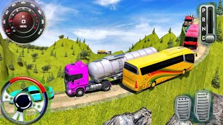 Offroad Bus Simulator - Hill Uphill Mountain Risky UTurn Android Gameplay screenshot 1