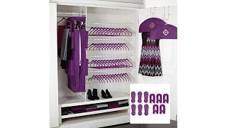 Huggable Hangers 65pc Set with Wardrobe  Chrome