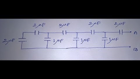 Example 4 (ES): Finding equivalent capacitance between two points: