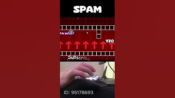 Geometry Dash INSANE Spam Challenge #shorts #geometrydash #insanelevel #challengeshorts