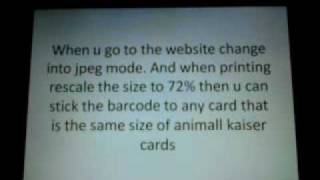 Animal kaiser BarCodes....