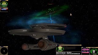 TOS Federation Ships vs TMP Romulan Transport | KM | Star Trek Bridge Commander