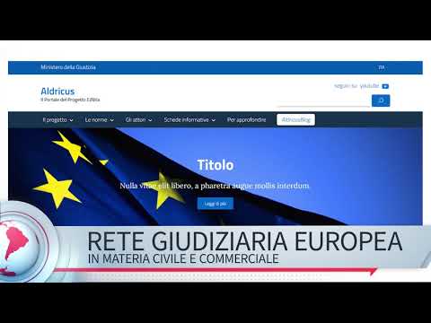 Nasce il portale Aldricus: informazioni nel campo della cooperazione giudiziaria civile