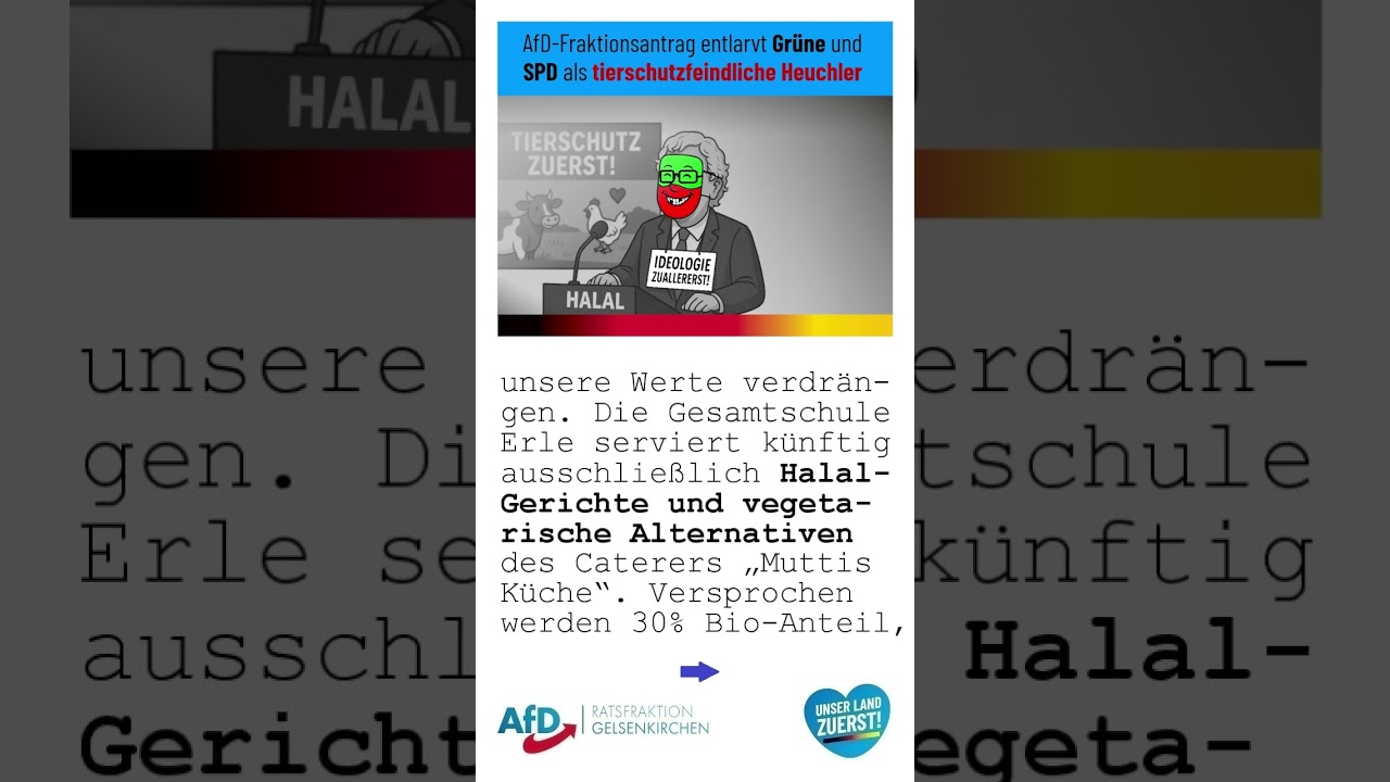 AfD-Fraktionsantrag entlarvt Grüne und SPD als tierschutzfeindliche Heuchler!