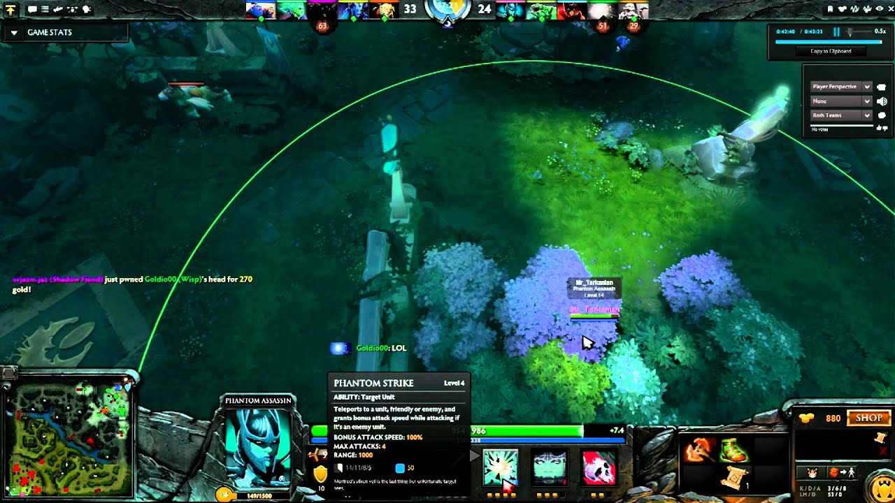 DOTA2 Lucky Phantom Assassin Crit