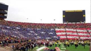 Michigan Stadium F-16 Fly Over - 11/19/2011