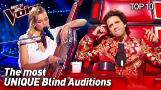 TOP 10 | Extraordinarily UNIQUE Blind Auditions in The Voice