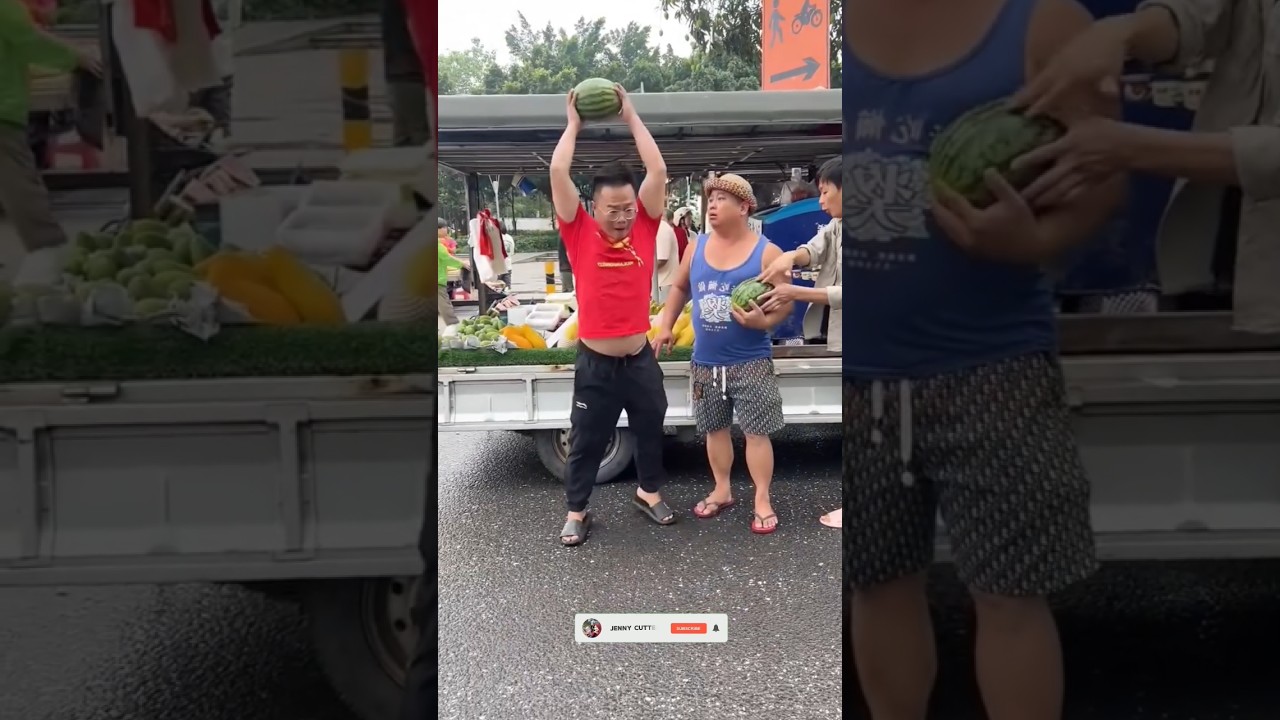 He Thought It Was Ruined, But Look Again! 😂🍉 #funny #comedy #shortvideo #laugher #prank