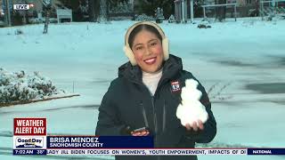 Western Washington Wakes Up With Snow