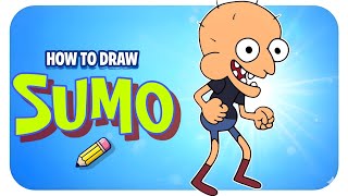 Drawing Sumo Sumouski From Clarence Step By Step Easy