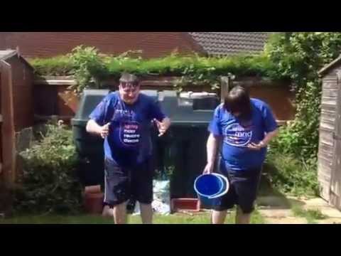 Oliver and Julian doing the Ice Bucket Challenge for MND /