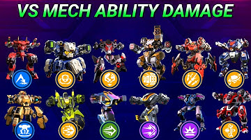 Mech Arena VS All Mechs Ability Damage