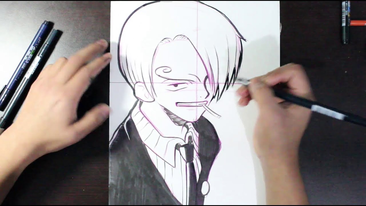 Come Disegnare Sanji ヴィンスモーク サンジ One Piece Youtube