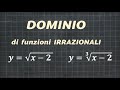 1 DOMINIO FUNZIONI IRRAZIONALI esercizi