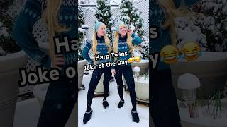 Harp Twins Joke of the Day! 🤣☘️🤣☘️ #jokeoftheday #jokes #dadjokes #stpatricksday #identicaltwins