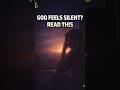 When God Feels Silent… Watch This #anchoraday #motivation #christianprayer