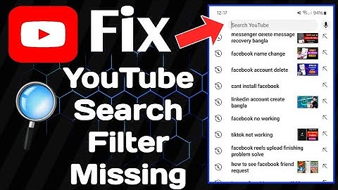 YouTube Search Filter Missing | How to Fix YouTube Search Filter Not Showing (New 2025)