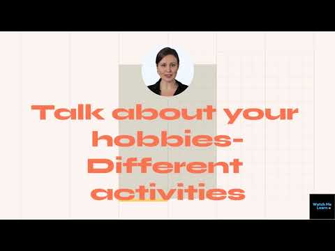 Talk about your hobbies in French!