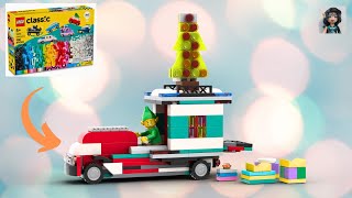 SANTA`S DELIVERY TRUCK Lego classic 11036 ideas How to build