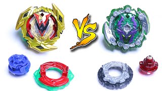 WINNING VALKYRIE 0 CROSS TRANS vs DEAD HADES 7 WALL UNIT | Beyblade Burst Custom Combo Series