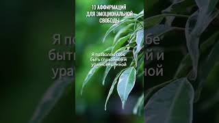 10 аффирмаций для эмоциональной свободы. #аффирмации #эмоциональнаясвобода