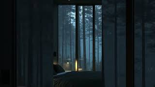 Fall Asleep Fast with Rain Sounds & Cozy Dark Bedroom Ambience #Shorts #rainsounds #deepsleep