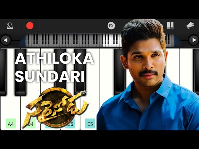 Athiloka sundari song in piano | athiloka sundari song | sarrainodu | walk band | melophile