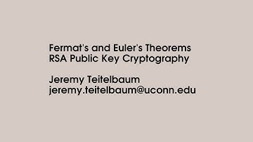 Fermat and Euler