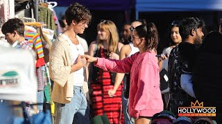 Shawn Mendes and Jocelyne Miranda at Farmers Market in Los Angeles