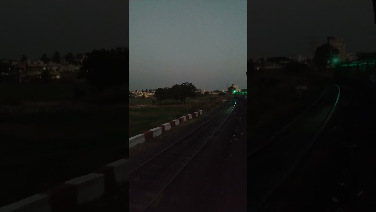 Early Morning Hutatma Express Departure 🚆 | Mesmerizing Track Change Sound 