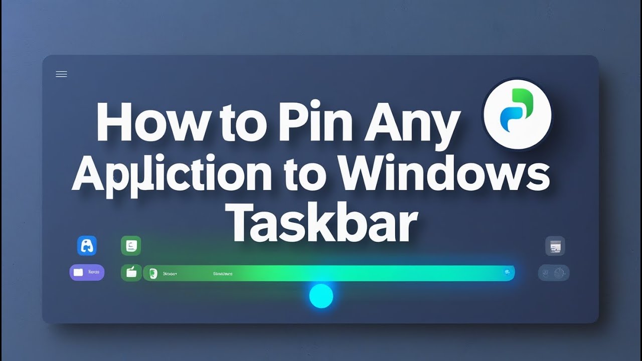 How to Pin any application to Windows taskbar in Windows-11. - YouTube
