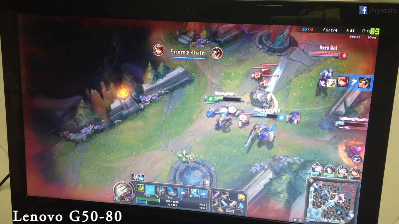 League of Legends on Lenovo G50-80 with AMD Radeon R5-230M Performance test